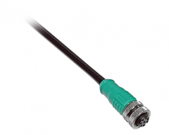 M12 8Pin-A女性+2m PUR电缆